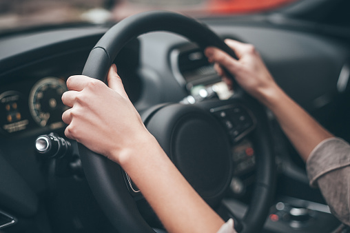 volant d'une voiture